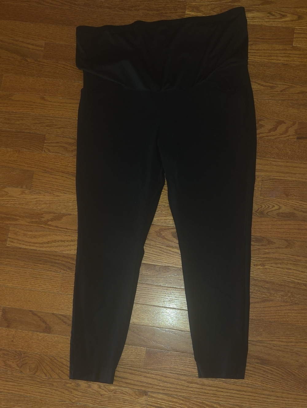Sleek Black Full Panel Maternity Pants